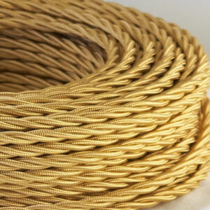 CAVO TRECCIA SETA ORO - MM 3 X 1 - MT. 50