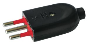 SPINA MOBILE 2P+T 10A 250V NERA