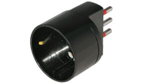 ADATT.SCHUKO 2P+T 10A 250V NERO