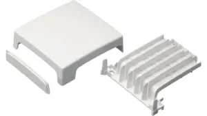 Scatola derivazione a 3 vie 70x20 bianco