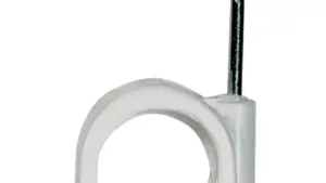 Graffetta tonda bianca +chiodo d. 6/7-50pz
