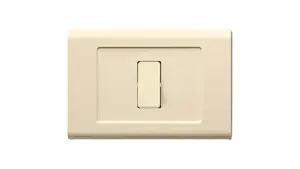 Placca tondo'q 3 moduli bianco