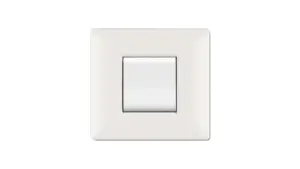 Placca mylife q 2 moduli bianco
