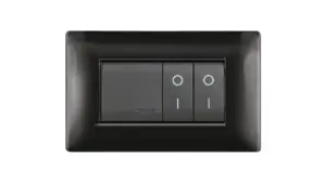 Placca mylife q 4 moduli nero