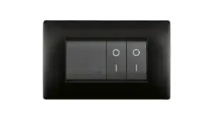 Placca mylife q 4 moduli nero opaco