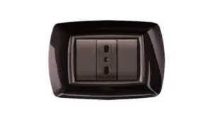 Placca mylife 3 moduli nero