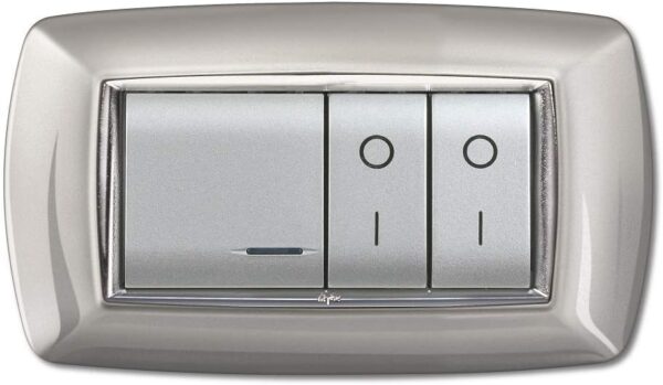 placca-mylife-4-moduli-alluminio-chiaro