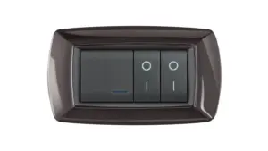 Placca mylife 4 moduli grigio scuro
