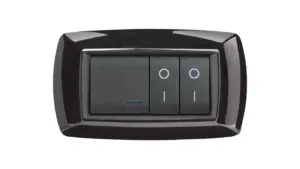 Placca mylife 4 moduli nero