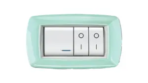 Placca mylife 4 moduli verde pastello