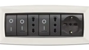 Placca mylife 7 moduli bianco