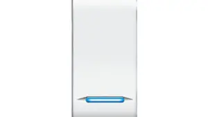 Pulsante illuminabile mylife 16a 1p-no bianco