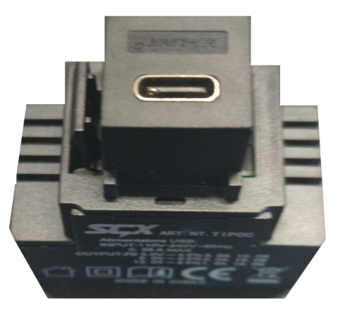 KEYSTONE 5V 3A TYPE C  RICARICATORE NERO