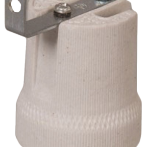 PORTALAMPADA CERAMICA E27 CON STAFFA