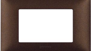 BTicino Matix Placca 3 mod tec Marrone Caffe