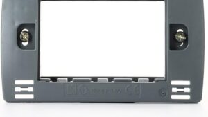 BTicino Luna Placca resina 3 moduli Grigio