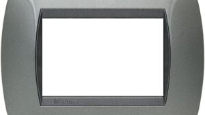 BTicino Placca Livinglight 3 mod acciaio scuro