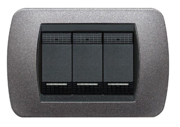 bticino-placca-livinglight-3-mod-grafite-titanio