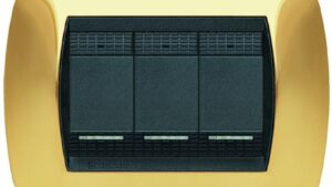 BTicino Placca Livinglight 3 mod oro satinato