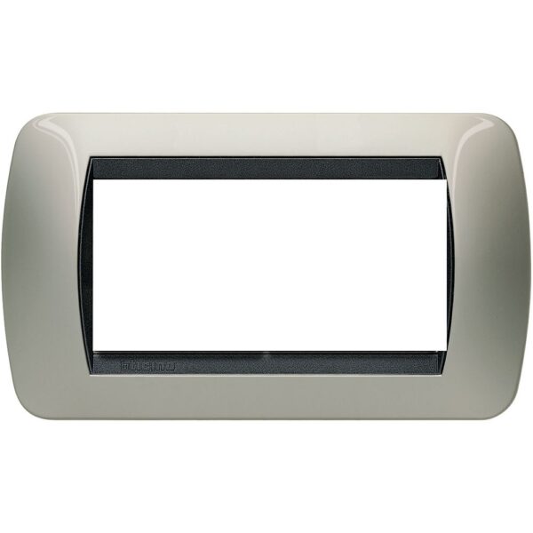 bticino-placca-livinglight-4-mod-titanio-chiaro