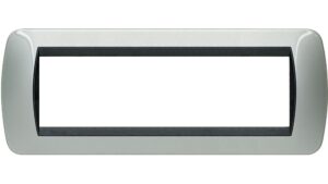 BTicino Placca Living 7 moduli alluminio