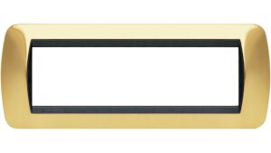 BTicino Placca Living 7 moduli oro vero