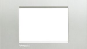 BTicino Placca Livinglight 3 moduli argento