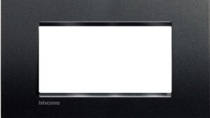 BTicino Placca Livinglight 4 moduli antracite