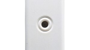 Copriforo 1 mod uscita cavo System White