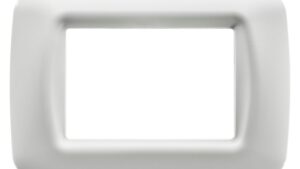 Placca 3 mod bianco nuvola Top System