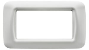 Placca 4 mod bianco nuvola Top System