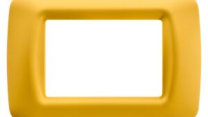 Placca 3 mod giallo mais Top System