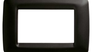 Placca playbus young 3m nero nero satinata