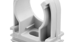 Clip tubo supporto a scatto d 50 grigio ral7035