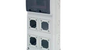 CASSETTA PER 4 PRESE 16-32A 8M