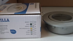 FARETTO GU10  F70MM D84MM ARGENTO