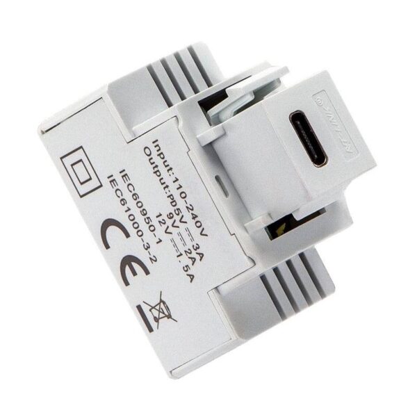 keystone-5v-3a-type-c-ricaricatore-bianco