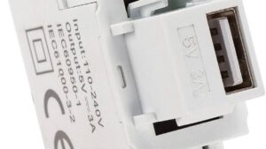 KEYSTONE 5V 3A USB RICARICATORE BIANCO