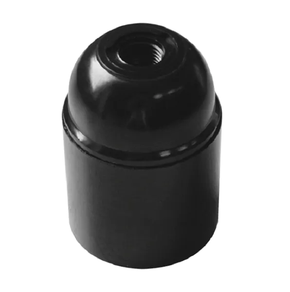 portalampada-bachelite-e27-nero