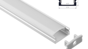 PROFILO ALLUMINIO LINEARE 1PC=2M STR LED 12,5mm