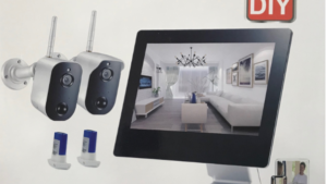 KIT WIRELESS DVR MONITOR + 2 TELECAMERA CON BATT