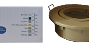 FARETTO GU10  F70MM D84MM ORO SPAZZOLATO