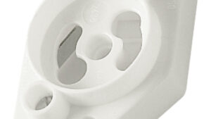 PORTASTARTER 2A 250V +CONT.OTTONE BIANCO