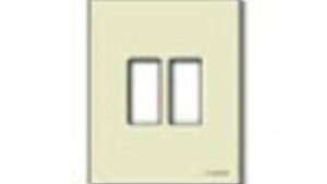 PLACCA 2 MODULI ALLUMINIO