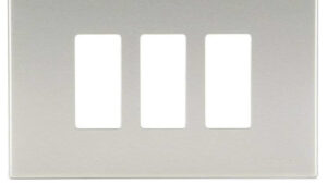 Placca 3M alluminio scatto nero