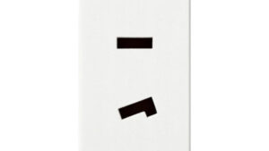 Presa Polarizzata 2P 6A 24V Selv Bianco