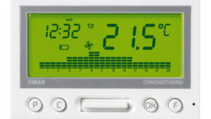 CRONOTERMOSTATO A BATTERIE BIANCO