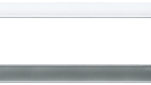 Placca 7 Moduli Argento Opaco Plana