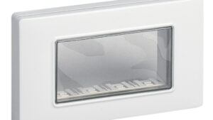 Calotta IP55 4 Moduli Con Viti Grigio RAL 7035