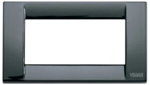 Placca Classica 4 Moduli Nero IDEA